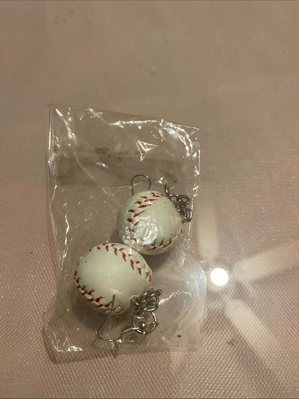 Baseball earrings - Picture 2 of 2